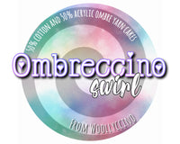 Ombreccino swirl capri, crocus, pink, peach, vanilla + anthracite