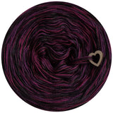 Ombreccino melange 6 ply hot pink, thistle, vino, purple, anthracite, black