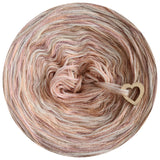 Ombreccino melange 6 ply wool white, creme, beige, peach, bouquet, dirty pink