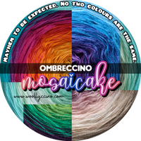 Mosaicake Mini 6 ply medium grey, anthracite, petrol; sun, orange, fuchsia, lilac, midnight blue;kurkuma, mango, hot pink, lupine, shadow;curry, cognac, blackberry, purple, black