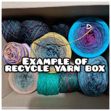 Recycle yarn box, ~1kg of yarn.