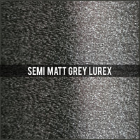 addition of thin semi matt grey lurex thread