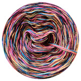 Ombreccino melange 6 ply black, fuchsia, mango, lemon, seablue, black