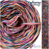 Ombreccino melange 6 ply black, fuchsia, mango, lemon, seablue, black