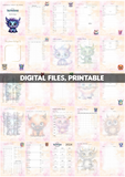 A4, A5, jpg, png, pdf, Soft Version, The Mysticals, Monsterrificakes planner by Woollyccino - downloadable, printable