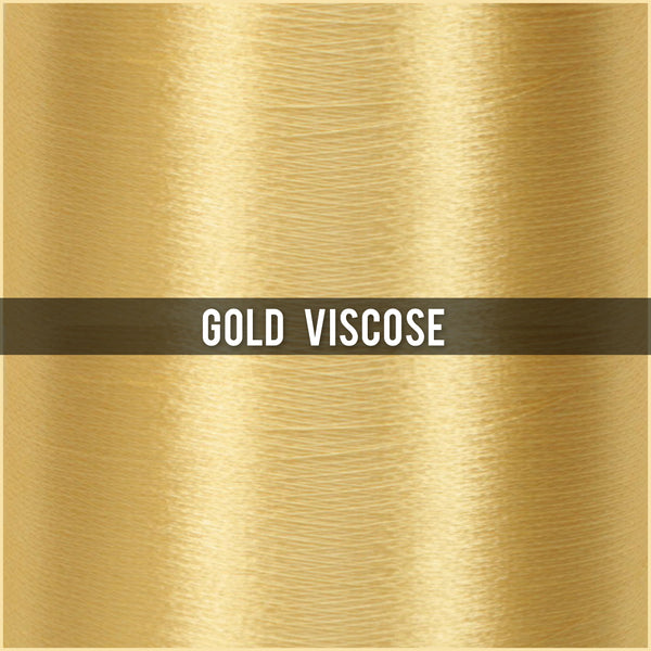 addition of gold viscose thread