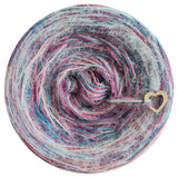 Iris 500m 4 ply melange & 100% nylon fluffy thread with tiny colourful sequins