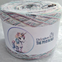 Sparkle 500m 4 ply melange & 100% nylon fluffy thread with tiny colourful sequins