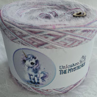 Starlight 500m 4 ply melange & 100% nylon fluffy thread with tiny colourful sequins