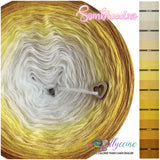 Sombreccino wool white, creme, vanilla, lemon, gold, sun, kurkuma, curry