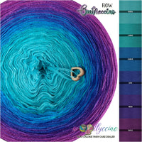 Ombreccino flow riviera, lagoon, seablue, lapis, indigo, thistle