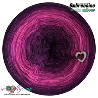 Ombreccino mirror vino, blackberry, hot pink, fuchsia, hot pink, blackberry, vino