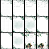 GreenPlanner. My personal craft planner, jpg, png, pdf files downloadable, printable.