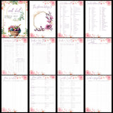 PDF bundle Harmonya wrap and pink planner.