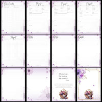 PDF bundle Harmonya wrap and purple planner.