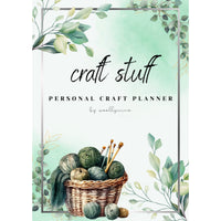 GreenPlanner. My personal craft planner, jpg, png, pdf files downloadable, printable.