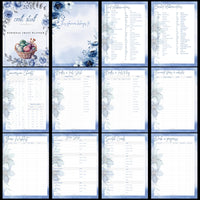 BluePlanner. My personal craft planner, jpg, png, pdf files downloadable, printable.