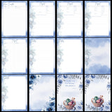 BluePlanner. My personal craft planner, jpg, png, pdf files downloadable, printable.