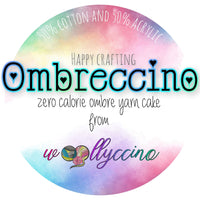 Ombreccino mango, hot pink, thistle, purple, anthracite & iridescent lurex