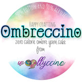 Ombreccino mango, hot pink, thistle, purple, anthracite & iridescent lurex