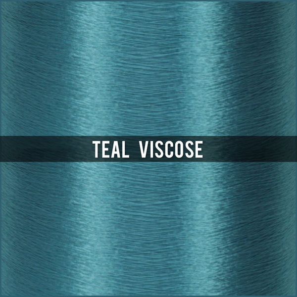 addition of teal viscose thread