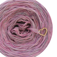 5 ply Ombreccino melange stone, amethyst, dirty pink, baby pink, blush