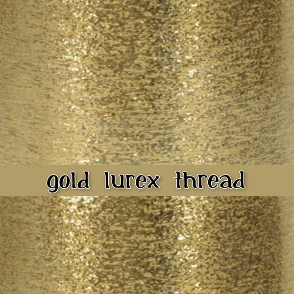 addition of gold lurex thread