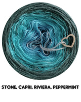 Ombreccino mandala stone, capri, riviera, peppermint