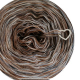 5 ply Ombreccino melange creme, beige, mud, medium grey, mocha