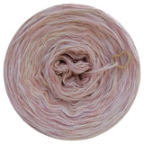 5 ply Ombreccino melange wool white, creme, peach, dirty pink, baby pink