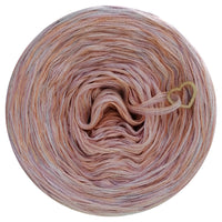 5 ply Ombreccino melange bouquet, light grey, baby pink, dirty pink, peach