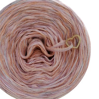 5 ply Ombreccino melange bouquet, light grey, baby pink, dirty pink, peach