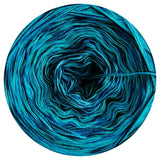 5 ply Ombreccino melange black, lagoon, riviera, seablue, midnight blue