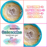 Ombreccino creme, vanilla, gold, riviera