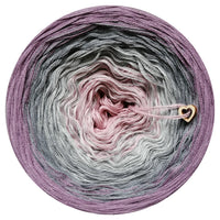 Ombreccino dirty pink, stone, medium grey, violet